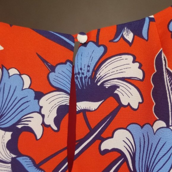 J. Crew Mid Length Gallery Floral Dress Size 2 - Picture 4 of 4